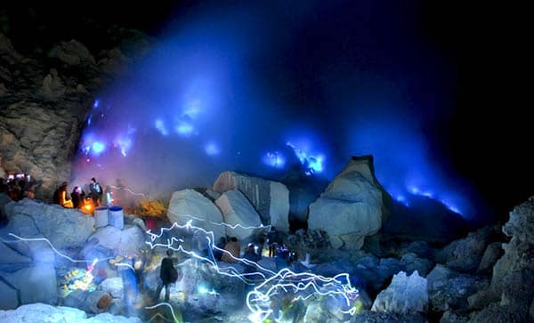 Kawah Ijen Blue Lava Indoensia