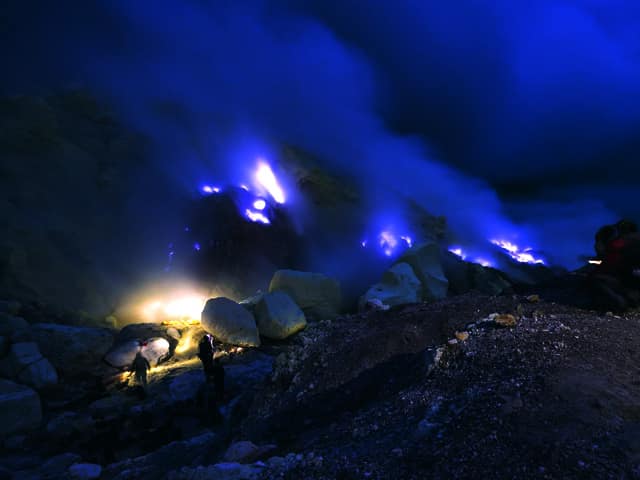 Kawah Ijen Blue Flame East Java Indonesia